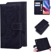 Voor Xiaomi Redmi K40 / K40 Pro / Poco F3 Tijger Embossing Patroon Horizontale Flip Leren Case met Houder & Kaartsleuven & Portemonnee (Zwart)