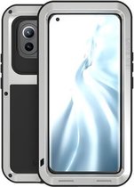 Voor Geschikt voor Xiaomi Mi 11 LOVE MEI Metaal schokbestendig waterdicht stofdicht beschermhoes zonder glas (zilver)