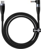 Baseus CATXC-T01 Zinc Magnetic Series 100W USB-C / Type-C naar DC ronde poort (4,0 x 1,7 mm) Oplaadkabel voor Lenovo laptops, kabellengte: 2 m (zwart)