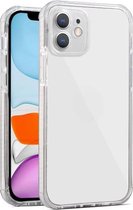 Kleurrijke serie schokbestendige krasbestendige TPU + acryl beschermhoes voor iPhone 12 (wit)
