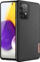 Voor Samsung Galaxy A72 5G / 4G DUX DUCIS Fino-serie PU + TPU beschermhoes (zwart)