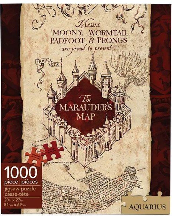 Puzzle Harry Potter Verseau Carte du Maraudeur (1000 pièces) | bol