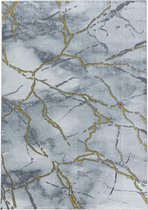 Modern laagpolig vloerkleed Naxos - goud 3815 - 120x170 cm