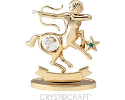 Sterrenbeeld Sagittarius (Boogschutter) 24 k verguld met Swarovski kristallen
