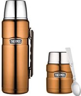 Thermos King thermosfles + lunchpot - Koper - Set