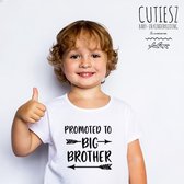 Promoted to Big Brother T-shirt – Grote Broer Tshirt – (Leeftijd: ca. 6-7 jaar)