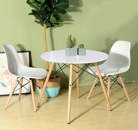 Stoel - Designstoel - 4 stuks - Inclusief design tafel - Design tafel -  Tafel -... | bol.com