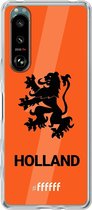 6F hoesje - geschikt voor Sony Xperia 5 III -  Transparant TPU Case - Nederlands Elftal - Holland #ffffff