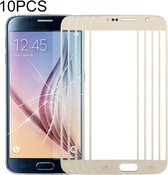 10 PCS Front Screen Outer Glass Lens voor Samsung Galaxy S6 / G920F (Goud)