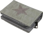 Dames Portemonee – Mini Wallet – Compacte Portemonnee - Kunst Leer – Kaart Houder – K601 Grijs