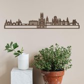 Skyline Gent notenhout - 60cm- City Shapes wanddecoratie