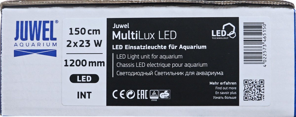 Juwel Multilux Led Light Unit - 2 x 23 w - 150 cm voor Rio 400 en 450 |  bol.com