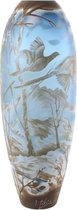 Deco Vaas van Cameo glas met winterlandschap