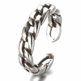 Zilveren ring-kabel- verstelbaar-Kleine maat- Charme Bijoux