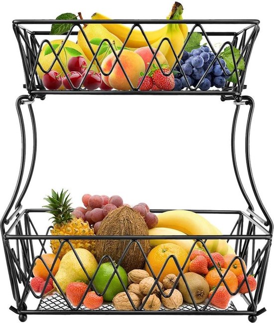 Support à fruits, bol à fruits en métal pour le rangement de la cuisine,  corbeille à... | bol.com