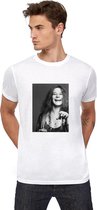T-shirt Janis Joplin - T-shirt - Wit - Maat S