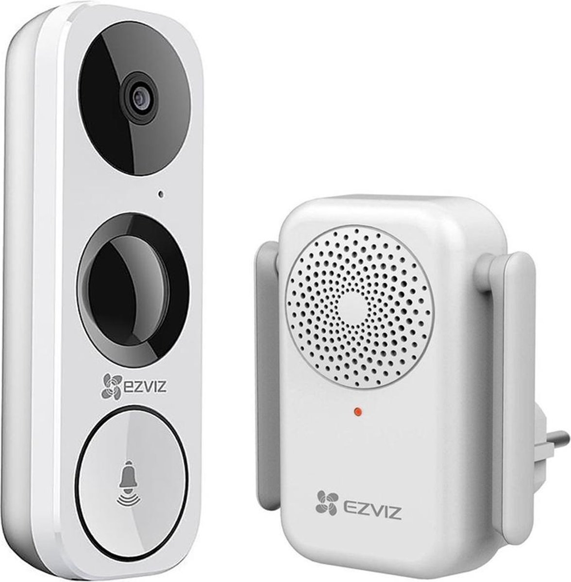 Verdorren korting kapitalisme EZVIZ Wifi video deurbel - Wit - 3 Megapixel camera DB1 + Chime 2 gong +  transformator... | bol.com