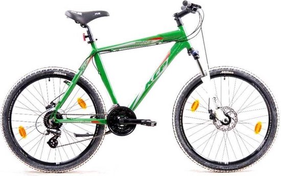 Foto: Leader mirage mountainbike 26 inch fiets met 18 versnellingen groen framemaat 53 cm bc0452192134 r5