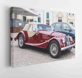 Sirolo, Italy - September 7, 2016: Retro Convertible Morgan Plus 4. Sirolo city. Italy - Modern Art Canvas - Horizontal - 540712186 - 50*40 Horizontal