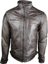 Urban 5884® WINSTON Donker Bruin Lams leren Heren Jack - 2XL