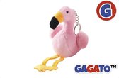 Knuffel Speelgoed Roze Vogel / Pink Bird voor Sleutelhanger - Knuffeldier 16 cm
