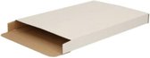 50 stuks Brievenbusdozen met zijklep A4 (299 x 213 x 28 mm) - Wit - Zijklep