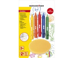 foto van Eberhard Faber badkrijtjes - met spons - 5 stuks - EF-524105