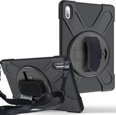 Mobigear Shockproof Strap Hardcase Geschikt voor Huawei MatePad 10.4 - Zwart