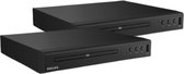 Philips - TWEE DVD-spelers - TAEP200 - met CD-ondersteuning en HDMI - Zwart
