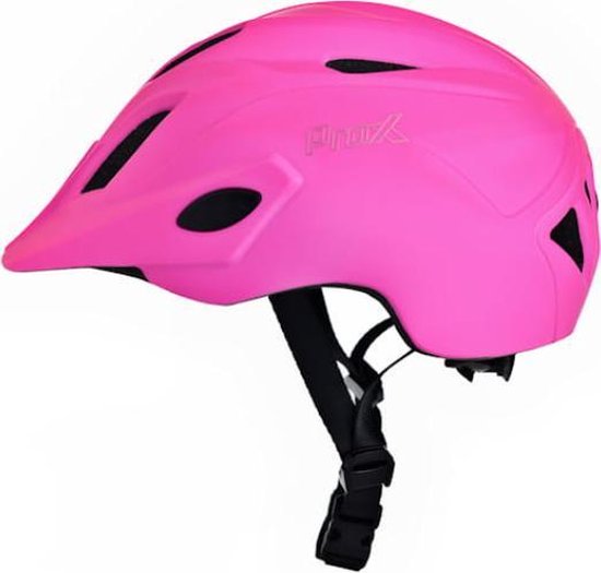 Kinderfietshelm proX - Roze meisjes - Kinderhelm Fietslicht - Fietshelm voor kinderen - 47/53cm