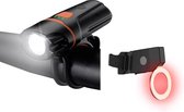 Lightyourbike ® - Set' éclairage pour Éclairage de vélo rechargeable par USB - Feu avant et feu arrière - LED - Étanche
