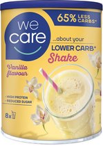 Bol.com WeCare Lower carb shake vanilla 240g aanbieding