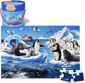 Vloerpuzzel Antartica - Simply for Kids - 48 Grote Stukken - In Ton