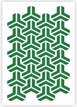 QBIX Escher Patroon Sjabloon - A5 Formaat - Kunststof - Stencil