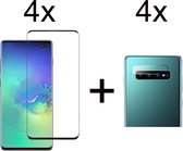 Beschermglas Samsung S10 screenprotector Full 4 stuks - Samsung Galaxy S10 screen protector camera lens - 4 stuks - Samsung Galaxy S10 screenprotector glas