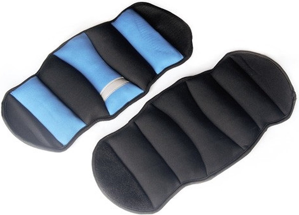 RS Sports Enkelgewichten en Polsgewichten - Gewichtsmanchetten 2 x 3,0 kg - neopreen - zwart / grijs