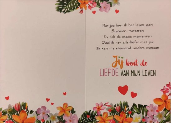 Kaart - Valentijn - Liefde van mijn leven - SVI11-A | bol.com