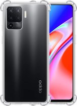 OPPO A94 4G Hoesje Transparant Shockproof Case - OPPO A94 4G Case Hoesje - OPPO A94 4G Hoes Cover - Transparant