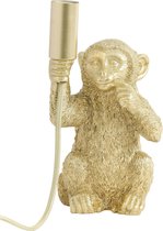 Light & Living Tafellamp Monkey - Goud - 13x12,5x23,5cm - Modern