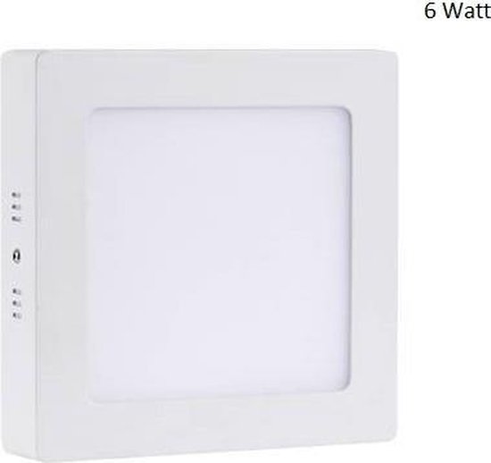 LED Paneel Vierkant Opbouw - 15 Watt - Koel Wit
