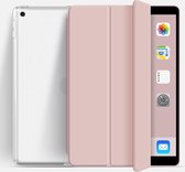 Ipad 7/8 transparant (2019/2020) - 10.2 inch – Ipad hoes – soft cover – Hoes voor iPad – Tablet beschermer - roze