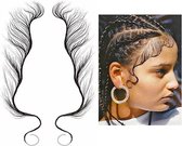 1 PCS Temporary Baby Hair Tattoo Stickers // Waterproof // DIY Hairstyling --004