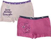 VANILLA – Dames ondergoed, dames boxershort – 2 pack - Egyptisch katoen – Print – L – Sh3437