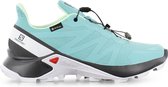 Salomon Supercross GTX W - GORE-TEX - Dames Trail-Running Schoenen Wandelschoenen Turquoise Blauw 409543 - Maat EU 38 2/3 UK 5.5