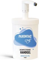 Desinfecterende Handgel 1 liter - met hervulbare pomp| Paxontac | Grootverpakking handalcohol | Ontsmetting | Densept gel 70% | Antibacterieel | Geproduceerd en Verzonden uit Neder