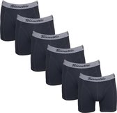 6-Pack Gionettic Modal Heren boxershorts Zwart maat M