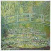 JUNIQE - Poster met kunststof lijst Monet - The Water-Lily Pond -50x50