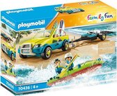 PLAYMOBIL Family Fun Strandwagen met kano's - 70436