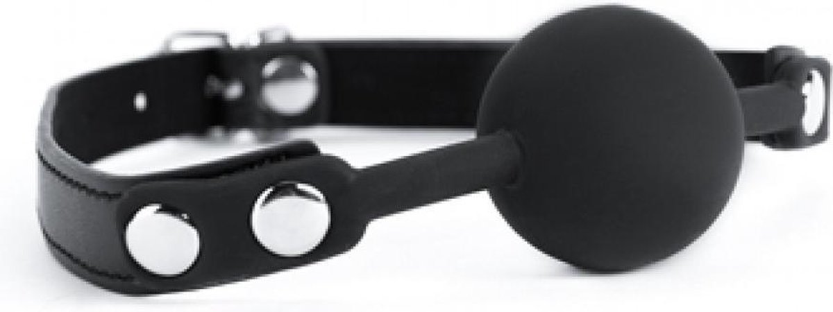 Goedkoopste Argus - Zwarte Siliconen Ball Gag - AF 001008 - Super Mooie Sterke Verpakking