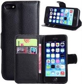 iPhone 5 5s SE Portemonnee Hoesje Zwart